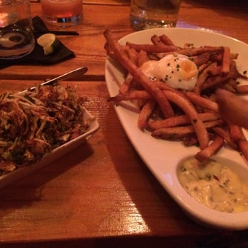Salty Sow - Duck fat fries and fried brussels sprouts - American Near Me - Austin, Texas Salty Sow - Duck fat fries and fried brussels sprouts - American Near Me - Austin, Texas