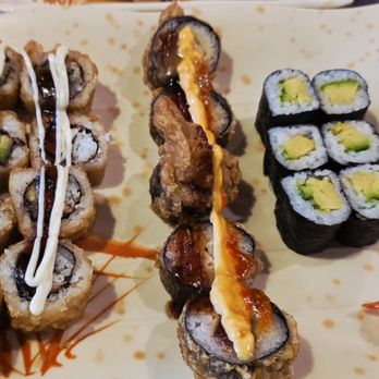 O'Yummy Sushi - This was Fancy roll, Spicy Girl, and avocado roll - Japanese Near Me - Virginia Beach, Virginia O'Yummy Sushi - This was Fancy roll, Spicy Girl, and avocado roll - Japanese Near Me - Virginia Beach, Virginia