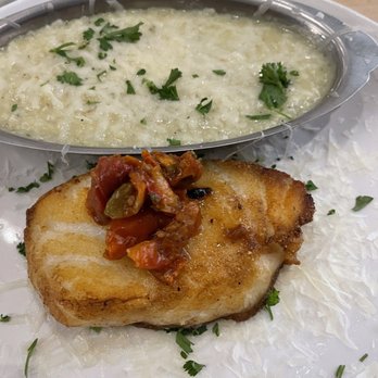 Hickory & Oak - Sea bass-side of Parmesan risotto - Steakhouses Near Me - Bowling Green, Kentucky