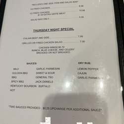 Murdock's Place - Wednesday and Thursday night specials