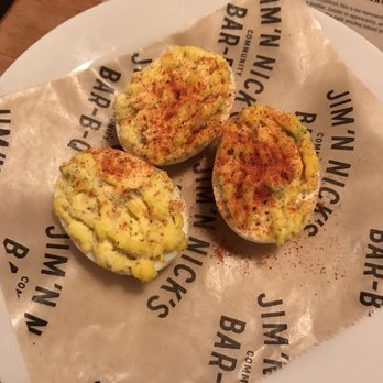 Jim 'N Nick's Bar-B-Q - Deviled Eggs...very tasty - Barbeque Near Me - Birmingham, Alabama