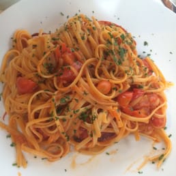 Linguine with lobster