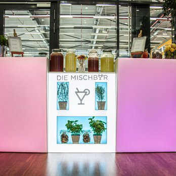 Die Mischbar - Unsere Plexi-Theke als Smoothie und Limonadenbar mit individueller Farbauswahl - Caterers Near Me - Aachen, NW