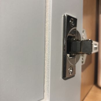 Heartwood Cabinet Refacing - The inside of the door not even painted all the way. - Cabinetry Near Me - Plainville, Connecticut