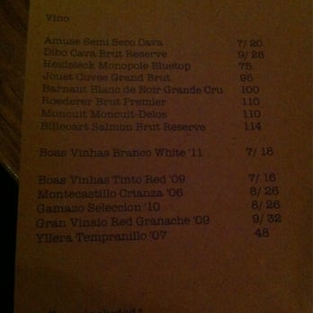 Clockwork - Wine list - Bars Near Me - Raleigh, North Carolina