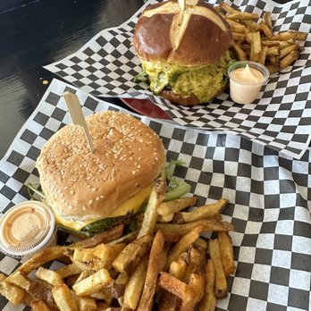 The Red Pickle - Super Gaucho w/ Cajun Fries (Top), Gauchito w/ Cajun Fries (Bottom) - Sandwiches Near Me - Ellensburg, Washington The Red Pickle - Super Gaucho w/ Cajun Fries (Top), Gauchito w/ Cajun Fries (Bottom) - Sandwiches Near Me - Ellensburg, Washington
