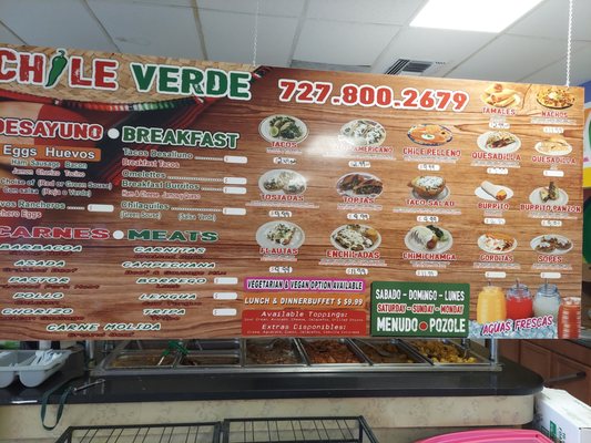 Menu photo 2 Chile Verde Saint Petersburg, FL