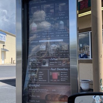 Ellianos Coffee Company - Couldn't get a good shot of the menu without glare - but they offer the good stuff! Don't worry about that! - Coffee & Tea Near Me - Jacksonville, Florida Ellianos Coffee Company - Couldn't get a good shot of the menu without glare - but they offer the good stuff! Don't worry about that! - Coffee & Tea Near Me - Jacksonville, Florida