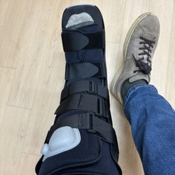 Total Access Urgent Care - The gold-plated walking boot.