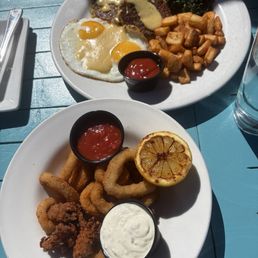 Calamari and Eggs Montereyish Calamari and Eggs Montereyish
