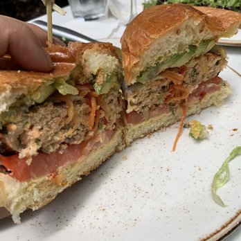 B Bistro + Bakery - Salmon Burger - Bakeries Near Me - Miami, Florida