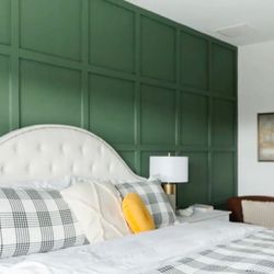 Elevated Home Solutions - Master bedroom board and batten accent wall