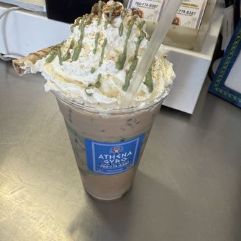 Athena Gyro - Iced coffee - Greek Near Me - Palm Desert, California Athena Gyro - Iced coffee - Greek Near Me - Palm Desert, California