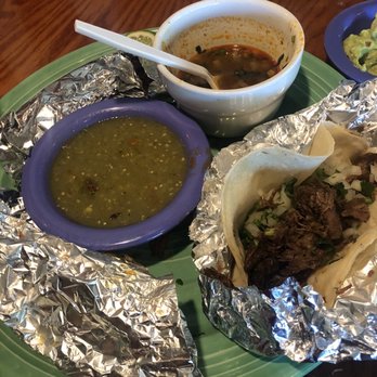 Peppers Mexican Grill - Barbacoa Street Tacos with consume (also comes with rice and beans) - Mexican Near Me - Tallahassee, Florida Peppers Mexican Grill - Barbacoa Street Tacos with consume (also comes with rice and beans) - Mexican Near Me - Tallahassee, Florida