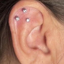 Bakersfield Tattoo and Piercing - Happy with my new piecing, had the Flat done. Perfect placement, fast, & smooth piecing.