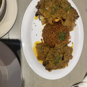 Calabash African Kitchen - Jollof Rice "Cheb / Benachin" w/ chicken & goat - African Near Me - Las Vegas, Nevada