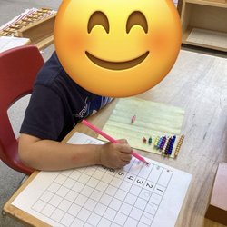 Scripps Montessori School - Colored bead stair
