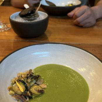Coquine - Zucchini soup - New American Near Me - Portland, Oregon