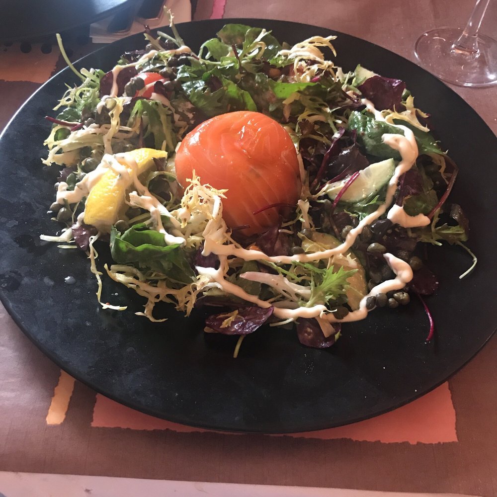 Wild Geese Restaurant - Salmon Salad - Irish Near Me - Adare, LK Wild Geese Restaurant - Salmon Salad - Irish Near Me - Adare, LK