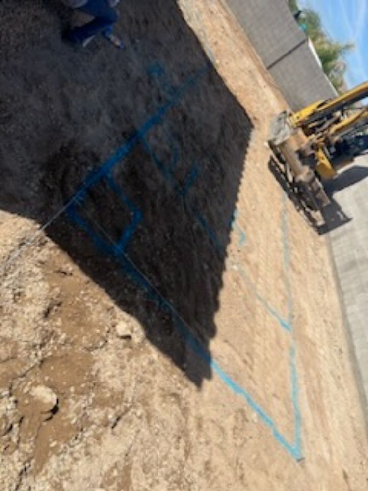 Slide of SCH Excavation Pool and Plumbing