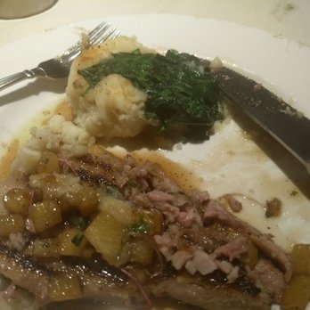 Table at Poipu - the $31 pork chop with bone and some of the gristle removed - New American Near Me - Koloa, Hawaii Table at Poipu - the $31 pork chop with bone and some of the gristle removed - New American Near Me - Koloa, Hawaii