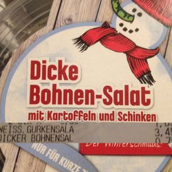 REWE - Dicker bohnensalat 3.49 eur