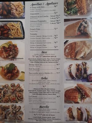 Menu photo 1 El Tecate Restaurant South Bend, IN