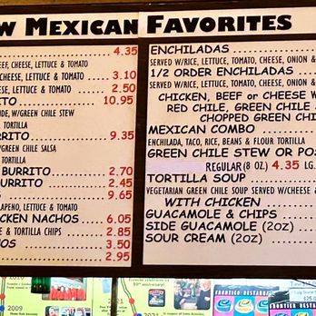 Frontier - Main Entree Items - Mexican Near Me - Albuquerque, New Mexico