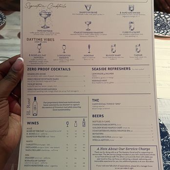 The Hampton Social - Orlando - Social Mixology menu - Seafood Near Me - Orlando, Florida