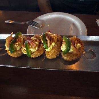 Brick House Tavern + Tap - Great appetizer them devil eggs. - American Near Me - Humble, Texas Brick House Tavern + Tap - Great appetizer them devil eggs. - American Near Me - Humble, Texas