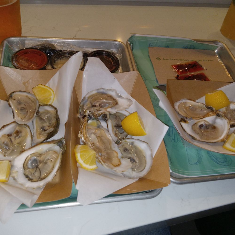 Dozen.oysters (three varieties) Dozen.oysters (three varieties)