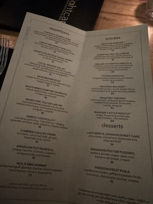 Menu photo 4 Nightcap Austin, TX