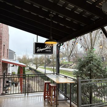 Hopscotch Coffee - Outside on the patio. - Coffee Roasteries Near Me - Bloomington, Indiana