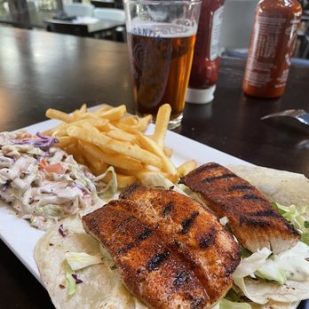 Brigantine Seafood Restaurant - Blackened Mahi tacos - Seafood Near Me - Escondido, California Brigantine Seafood Restaurant - Blackened Mahi tacos - Seafood Near Me - Escondido, California