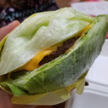 Super Burger - My juicy burger nestled in a lettuce shell - Burgers Near Me - Clovis, California