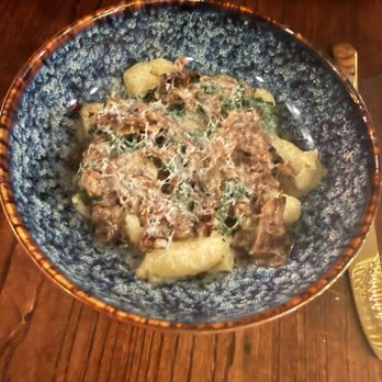 Patina - OXTAIL GNOCCHI, GORGONZOLA SOUBISE - New American Near Me - Waikoloa Village, Hawaii Patina - OXTAIL GNOCCHI, GORGONZOLA SOUBISE - New American Near Me - Waikoloa Village, Hawaii