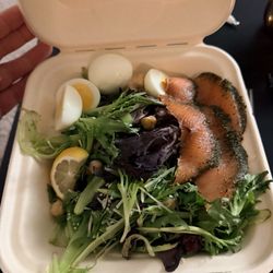 IKEA Restaurant - Arugula Salad with pepper crusted smoked salmon