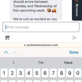Ace Hair Extensions - Conversation with company, only response I have received - Hair Extensions Near Me - Riverside, California Ace Hair Extensions - Conversation with company, only response I have received - Hair Extensions Near Me - Riverside, California