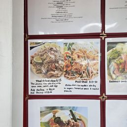 a menu for a restaurant