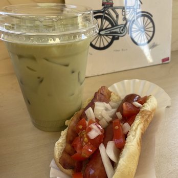 Tyne Coffee - Matcha and honey yummmm and Mexican style hotdogs! Delish! - Breakfast & Brunch Near Me - El Cajon, California Tyne Coffee - Matcha and honey yummmm and Mexican style hotdogs! Delish! - Breakfast & Brunch Near Me - El Cajon, California