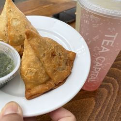 Tea Capital - Italian soda and samosas