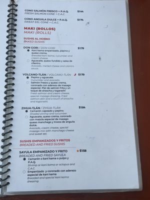 Menu photo 6 Sushi-Tlán Playa del Carmen, ROO