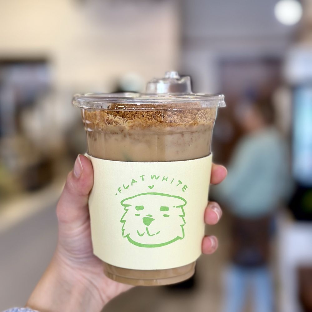 Flat White Coffee - Biscoff Latte - Cafes Near Me - Cypress, California Flat White Coffee - Biscoff Latte - Cafes Near Me - Cypress, California