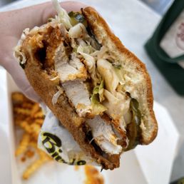 Chicken Sandwich & Fries Chicken Sandwich & Fries