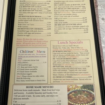 El Farolito - Menu - Mexican Near Me - Placentia, California