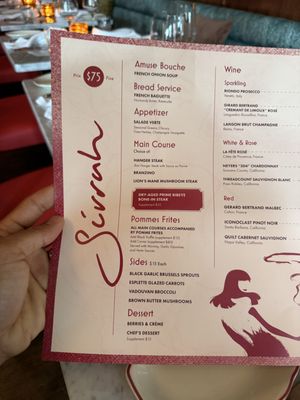Menu photo 3 Sirrah New York, NY Menu photo 3 Sirrah New York, NY