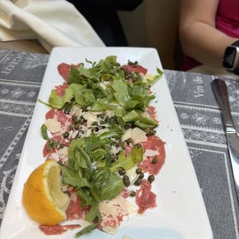 PortaBella - Beef Tenderloin Carpaccio - Mediterranean Near Me - Carmel, California PortaBella - Beef Tenderloin Carpaccio - Mediterranean Near Me - Carmel, California
