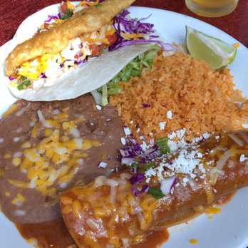 Miguel's Cocina - Fish taco and beef enchilada. Yumm! - Mexican Near Me - Coronado, California