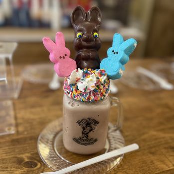 The Original Popps - Chocolate Easter bunny shake - Popcorn Shops Near Me - Spring, Texas
