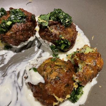 Tavernetta - Fries Zucchini balls with cashew cream sauce - Italian Near Me - Denver, Colorado